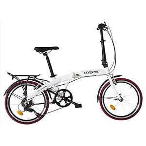 ECOSMO 20″ Lightweight Alloy Folding City Bicycle Bike, 12kg – 20AF09W