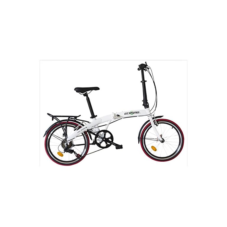 ECOSMO 20″ Lightweight Alloy Folding City Bicycle Bike, 12kg 20AF09W