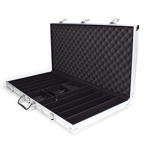 Claysmith Gaming 750ct Showdown Poker Chip Set in Aluminum Carry Case, 13.5-Gram Heavyweight Clay Composite