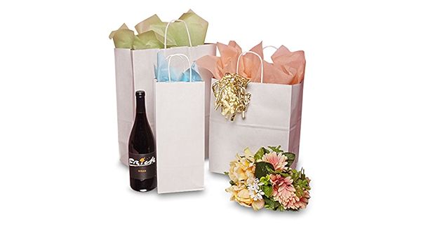 white gift bags wholesale