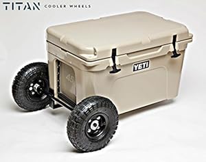 yeti cooler with wheels blue