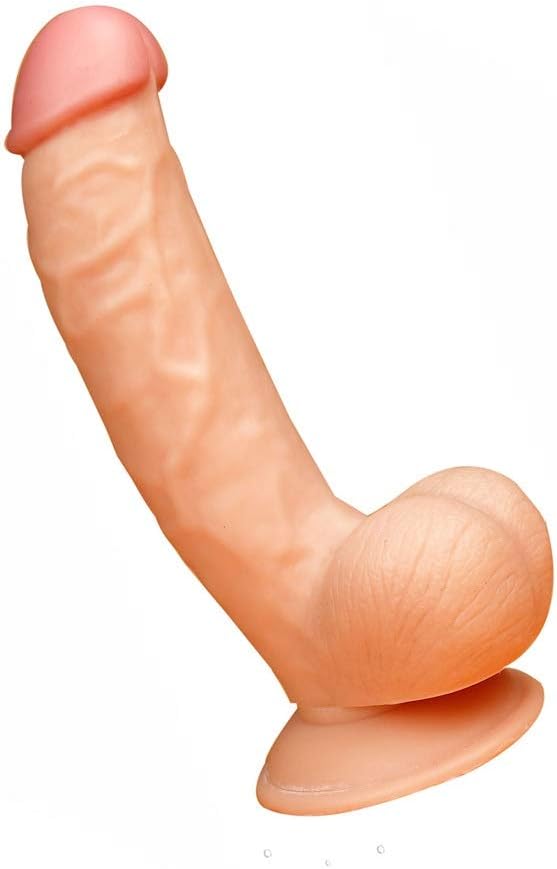 NADEALI Lifelike Strong Tool, Vibrating Double Intimacy Extra Thick Hand-Free Play for Women Relieves Stress flesh color | long：8.71inches/22cm，diameter：1.97inches/5cm