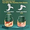 Yumzeco-Mini-Chopper-Food-ProcessorElectric-Mini-Food-Processor300Ml150Ml-45W-Mini-Chopper-Electric-With-3-Sharp-Blades-For-Chili-Meat-Fruit-Vegetable-Ginger-Mixer-Grinder-Onion-Garlic-Chopper Yumzeco Mini Chopper Food Processor,Electric Mini Food Processor,300Ml+150Ml 45W Mini Chopper Electric With 3 Sharp…