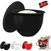 Silicone Bowl Liners for Kitchen Aid Mixer 5 Qt, 3-Pack Mixing Bowl Insert with Lids Compatible with Tilt-Head & Bowl-Lift St