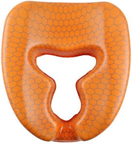 Caremate Ergonomic Beehive Pattern Face Rest Memory Foam Pillow Massage Table Face Cradle Cushion 1EA Non-woven masks10EA (ORANGE)
