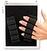 LAZY-HANDS Heavy-Duty 4-Loop Grips (x2 Grips) for Tablets - FITS Most (Black)