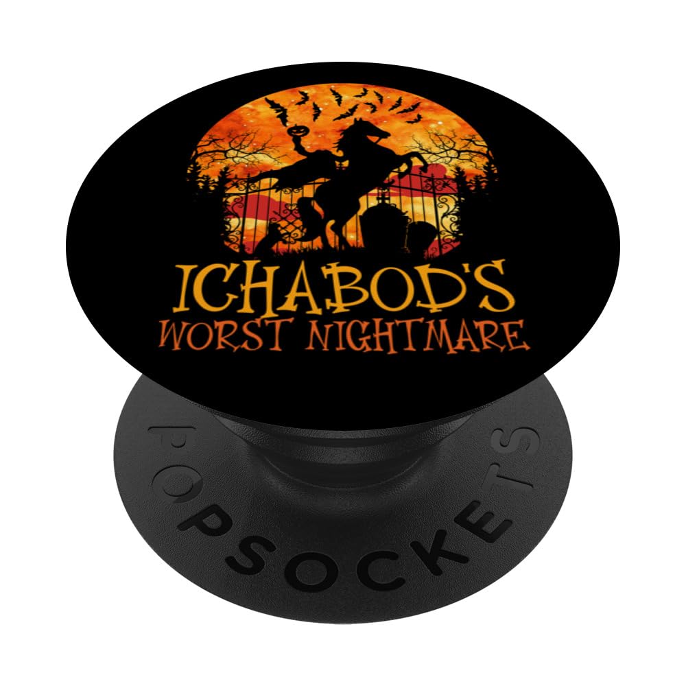 Ichabod's Worst Nightmare, Headless Horseman Halloween PopSockets Swappable PopGrip