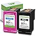 GREENBOX Remanufactured Ink Cartridge for 901 901XL High Yield, Used in Officejet 4500 J4500 J4524 J4535 J4540 J4550 J4580 J4660 J4680 J4680C G510a G510g Printer (1 Black, 1 Tri-Color)