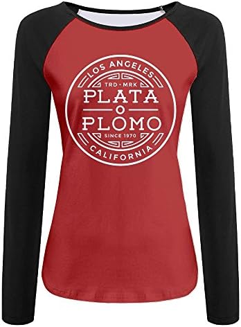 Plata O Plomo Hot Seller Woman Noveity Round Neck Raglan Sleeves Long Sleeve Autumn Wear T-shirt