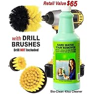 Bio Clean: Eco Friendly Hard Water Stain Remover (40oz Large)- Our Professional Cleaner Removes Tuff Water Stains From Shower doors, Windshields, Windows, Chrome, Tiles, Toilets, Granite, steel e.t.c