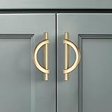 Amerdeco 10 Pack Brushed Gold Cabinet Pulls 3.75
