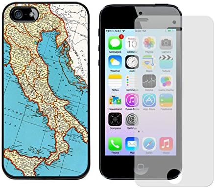 Iphone 5s Case, Italy Map Case for Iphone 5/5s - Free Screen Protector