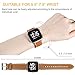 CreateGreat Leather Bands Compatible Fitbit Versa,Classic Vintage Genuine Leather Replacement Accessories Wristbands with Stainless Metal Clasp for Fitbit Versa Smartwatch