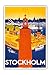 Stockholm - Sweden - Port of Stockholm and City Hall - Vintage World Travel Poster by Iwar Donner c.1936 - Master Art Print - 13in x 19in