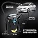 Oittm Digital Tire Inflator, DC12V 10A, Portable Air Compressor with LED Light, Quick Connect Tire Pump, Auto Shutoff, Fast Inflating, KPS/BAR/PSI/KGF (Black)