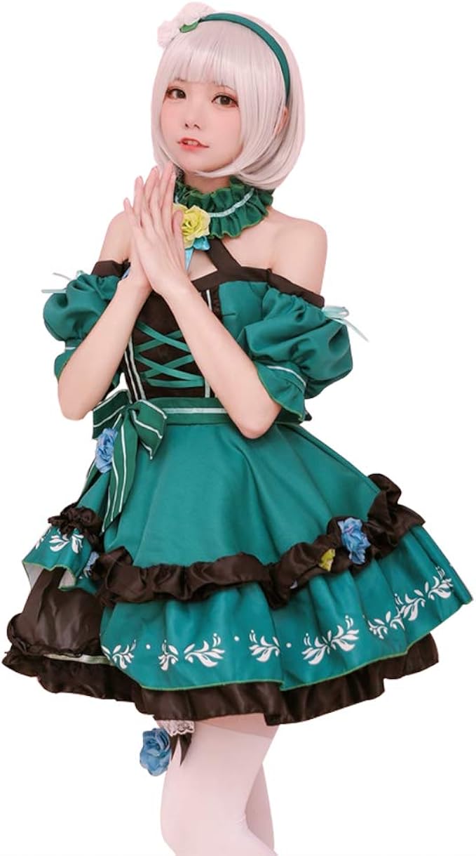 Amazon Co Jp アイドル風 メイド服 コスプレ衣装 コスチューム ハロウィン 仮装 大人用 女 レディース 服 ファッション小物
