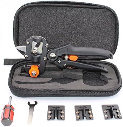 Grafting Tool Ezpart Garden Tool With 2 Extra Blades for Grafting Fruit Trees and Vines (Black)