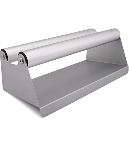 Media Roll Holder Mobile Tray - 45cm Aluminum Film Roll Stand For Printing