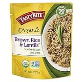 Tasty Bite Brown Rice Lentil 8.8 Ounce (Pack of 6), Whole Grain Brown Rice with Savory Lentils and Herbs, Gluten Free, Vegan, Ready to Eat, Microwaveable