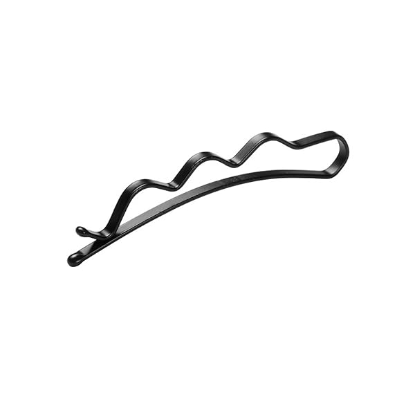 CONAIR THE CURL COLLECTIVE BOBBY PINS FOR CURLY HAIR, BLACK, 8-PIECE SET – SECURE HOLD, DAMAGE-FREE STYLING, CUSTOM-DESIGNED FOR NATURAL CURLS, WAVY & COILY HAIR, ANTI-SLIP GRIP