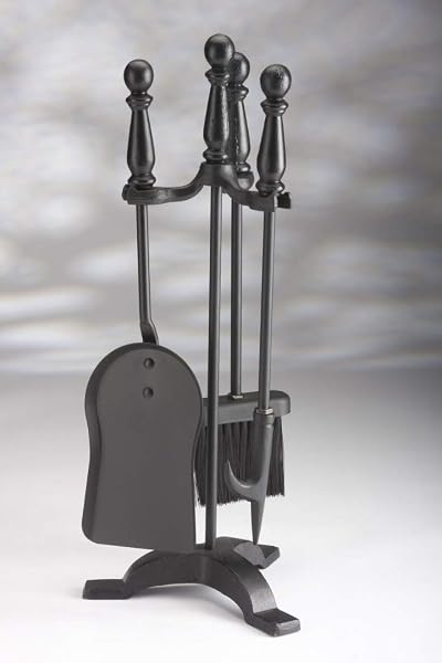 Inglenook Black 4 Piece Fire Companion Set Fireside Tools Hearth Shovel Poker