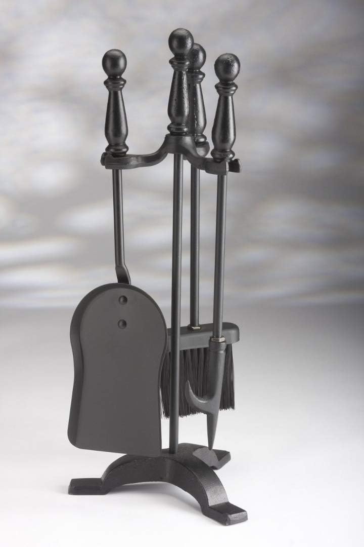 Inglenook Black 4 Piece Fire Companion Set Fireside Tools Hearth Shovel Poker