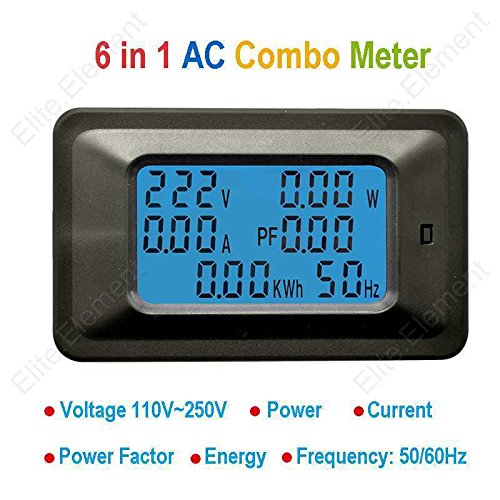 Ac 6in1 multi meter voltage 250v current 20a power fact…