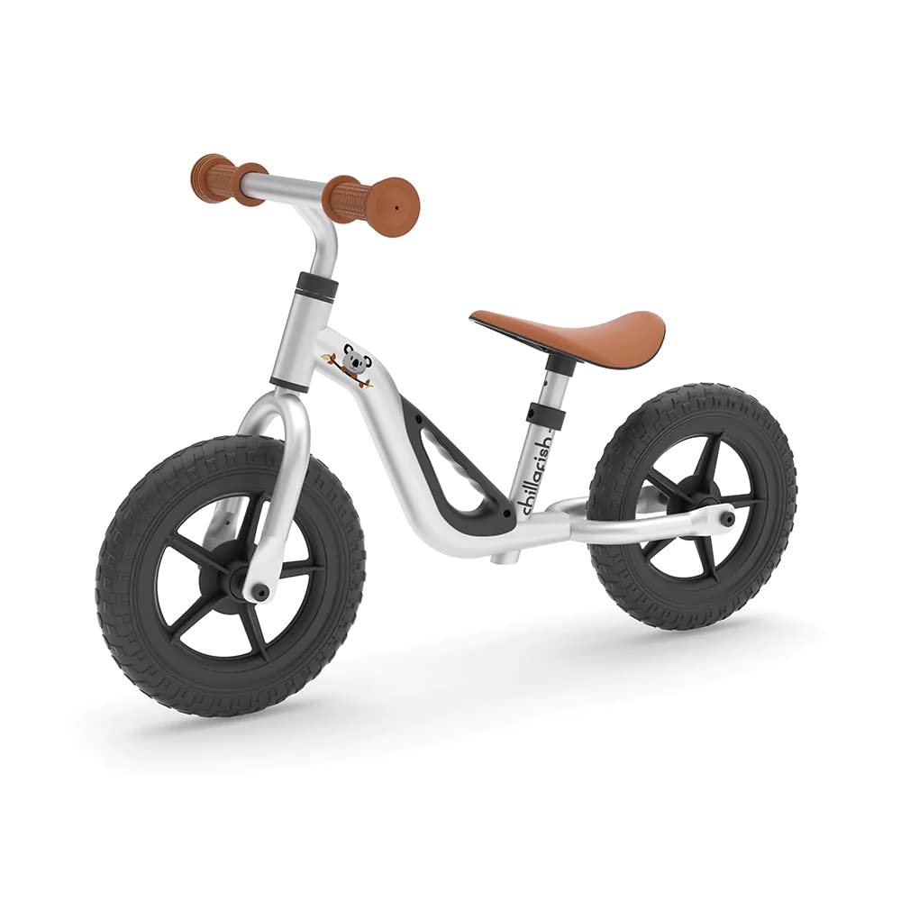 Chillafish Charlie Toddler Balance Bike, Lightweight 10-Inch Bike for Boys & Girls 2 to 4 Years Old, Adjustable Seat, Carry Handle & No-Puncture Tires
