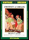 Oregon Ducks 2014 Vintage Football Calendar by 