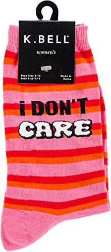 K. BellWomen's Play on Words Novelty Casual Crew Socks