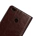 iCoverCase Xiaomi Mi Max Case, Crazy Horse Pattern Genuine Leather Case [Wallet Function] Flip Stand Cover with Card Slot for Xiaomi Mi Max(6.44inch)(Brown)
