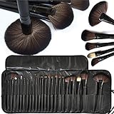 Moonight 24 Pieces Makeup Brushes Set - Black