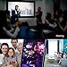 LoongLong Video Projector, HD LED LCD Projector for Home Theater/Outdoor, Mini Movie Projector Support HDMI/USB/SD Card/VGA/AV/Smartphone with Free 2 in 1 Lighting/Micro USB to HDMI Cable