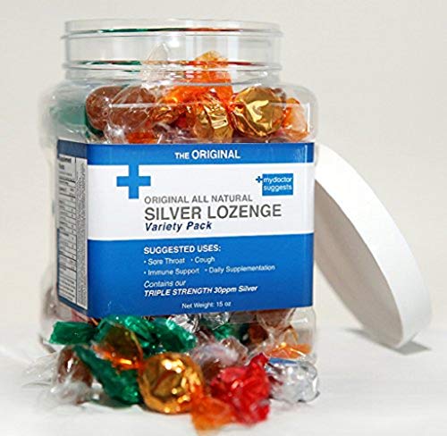 Lozenges Original All Natural Silver Lozenges - Variety Pack: The Perfect Cough Drop for Cough, Throat & Mouth Health and Immune Support - Contains 30ppm Silver Solution in Each Drop