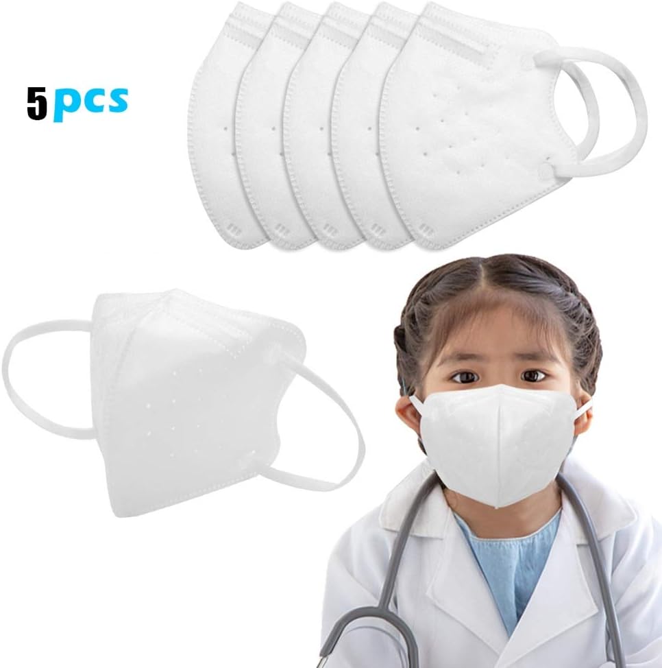 LWJLCL KN95 Kids Food Grade TPE Soft Gel Washable Medical Mask Protection