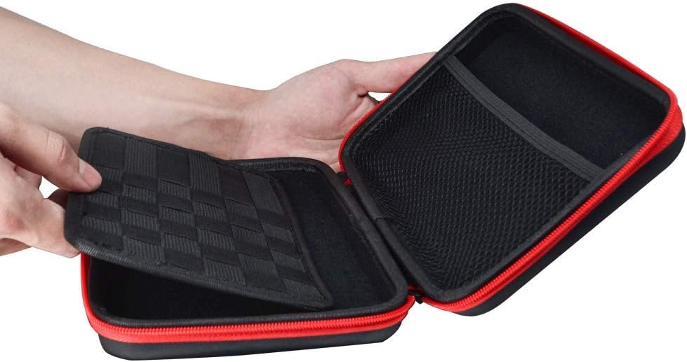 Eva Hard Protective Bag Travel Case Organizer Holder for Diabetic Supplies, Diabetes Testing Kit, Blood Glucose Meter Monitor, Test Strips, Syringes, Lancets, Needles (Black): Health & Personal Care