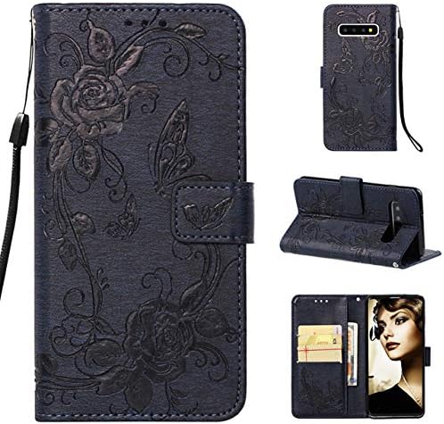 HICYCT Samsung Galaxy S10 Case Cover,Wallet Case Premium Soft PU Leather with Kickstand, Card Slots, Magnetic Closure, Flip Notebook Cover Case for Samsung S10 6.1"(Purple)