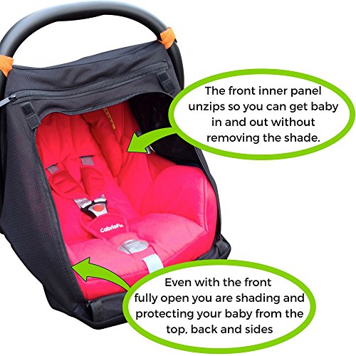 Baby Capsule Sunshade Blocks up to 99 UV Gives 360degree Sun