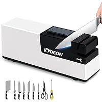 Rechargeable Electric Knife Sharpener, KYOEON 4-in-1 Professional Knife Sharpener Grinding Stone for Home Kitchen Straight Ed
