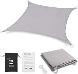 Dripex Sun Shade Sail Waterproof Rectangle Canopy 4x5m Grey view 7