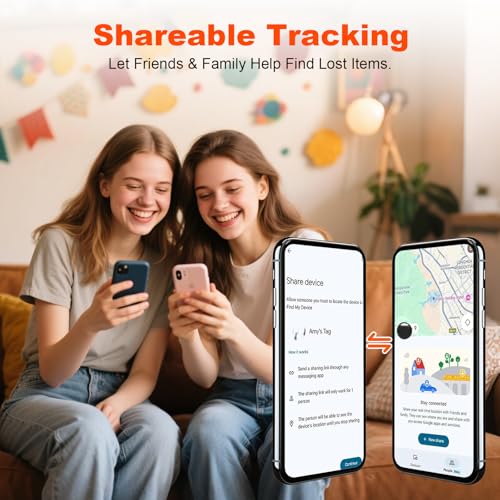 KozyOne Android Air Tracker - Etiqueta de Seguimiento Inteligente para Mascotas, Llaves y Equipaje con Seguimiento Global en Tiempo Real a través de la aplicación Find Hub de Google, 2 Unidad