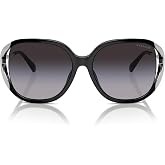 Coach womens Hc8396u Universal Fit Square Sunglasses
