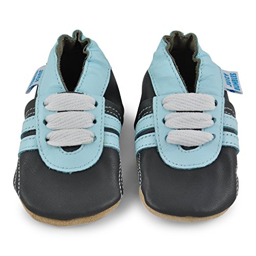 image for Juicy Bumbles Beautiful Soft Leather Baby Shoes - Crib Shoes with Sued