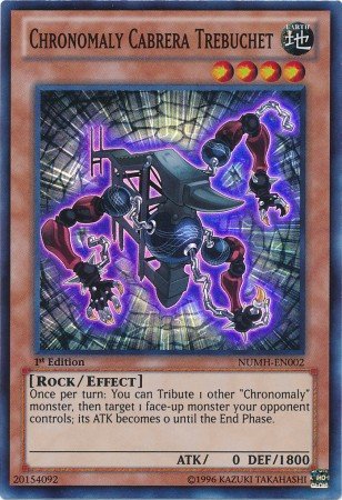 Yu-Gi-Oh! - Chronomaly Cabrera Trebuchet (NUMH-EN002) - Number Hunters - 1st Edition - Super Rare