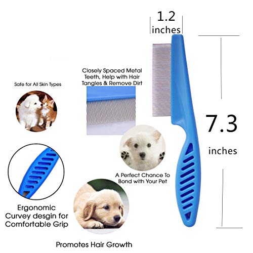 Set of 3 Tear Stain Remover Combs Dogs,Cat Comb - Image 3