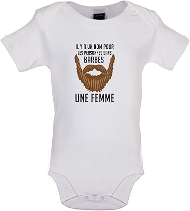 Dressdown Il Y A Un Nom Pour Les Personnes Sans Barbes Marrant Bebe Body Blanc 12 A 18 Mois Amazon Fr Vetements Et Accessoires
