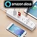 Smart Home Power Strip Wi-fi controlled, 3 Outlets + 2 USB Ports Compatible with Alexa; No expensive hub required, Simple Plug & Play APP- & Alexa-compatible by Wasserstein (Power Strips, 1 Pack)