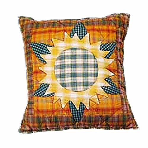 Cotton Pillow Yellow Multi Sunflower 16