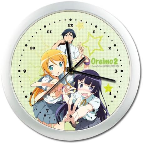 GE AnimationOreimo 2 Kyosuke, Kirino & Ruri Wall Clock