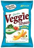 Sensible Portions Veggie Straws - Zesty Ranch, 1 Oz Bags (Pack of 24)